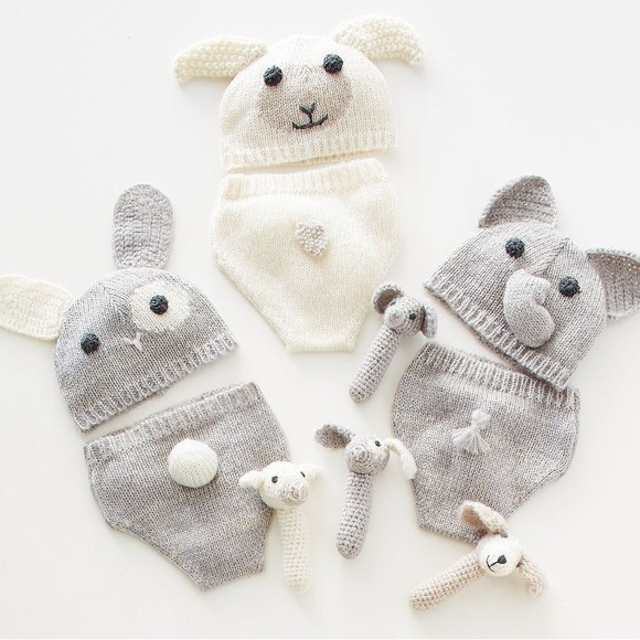 Pottery Barn Kids Other - Pottery Barn Bunny Diaper Cover & Hat Set 
New in box